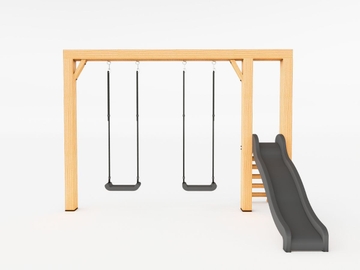 Outdoor Island Scar Excellent houten schommel - 350 cm - Antraciet