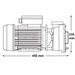LX WP300 Spa massagepomp 3 PK - 2 speed