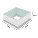 High Density Polystyreen Plunge Pool zelfbouwpakket - 2,00 x 2,00 x 1,20 m