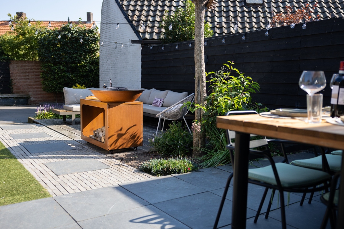 BASTE Island 80 vuurschaal bbq - Cortenstaal