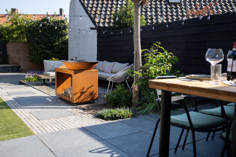 BASTE Island 80 vuurschaal bbq - Cortenstaal