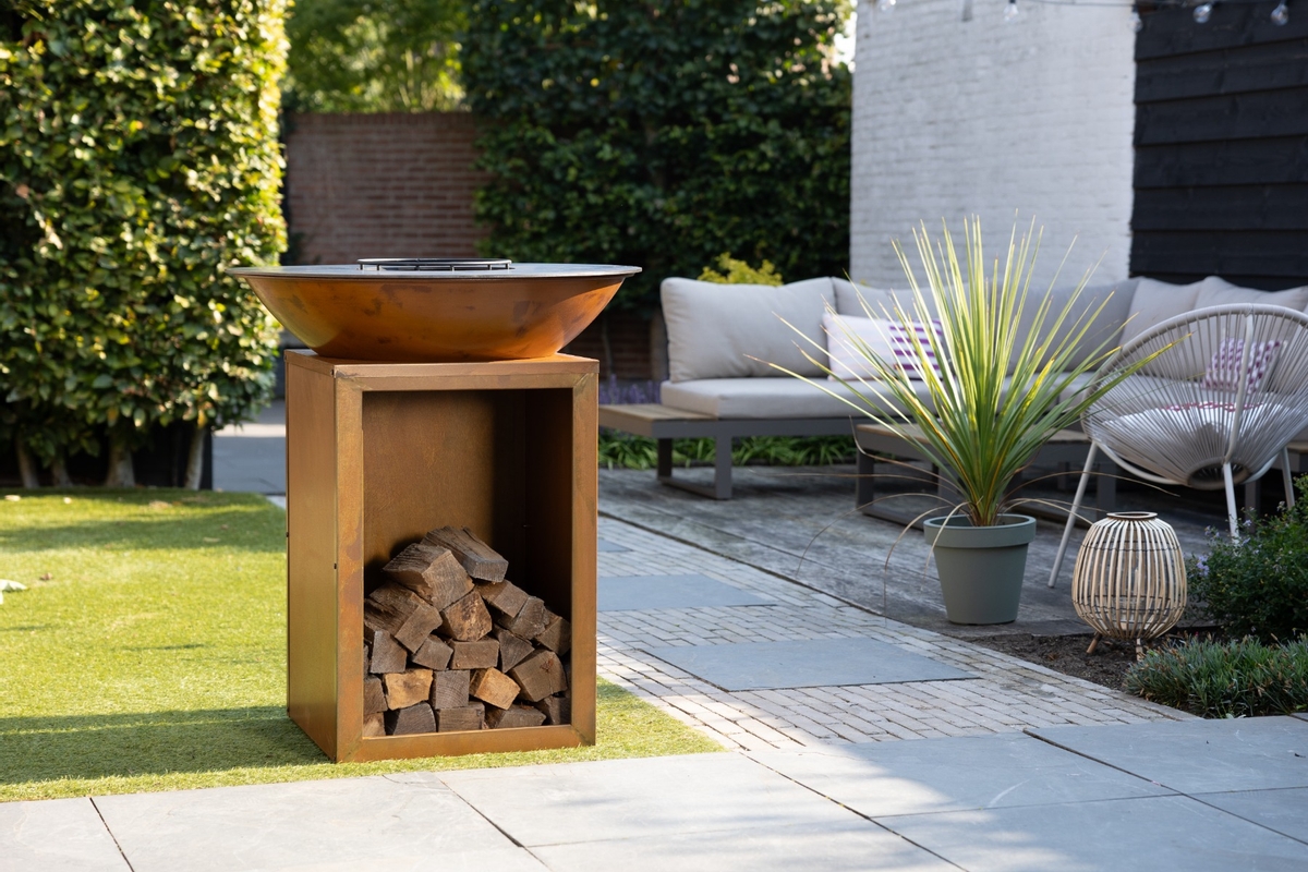 BASTE Stand 80 vuurschaal bbq - Cortenstaal