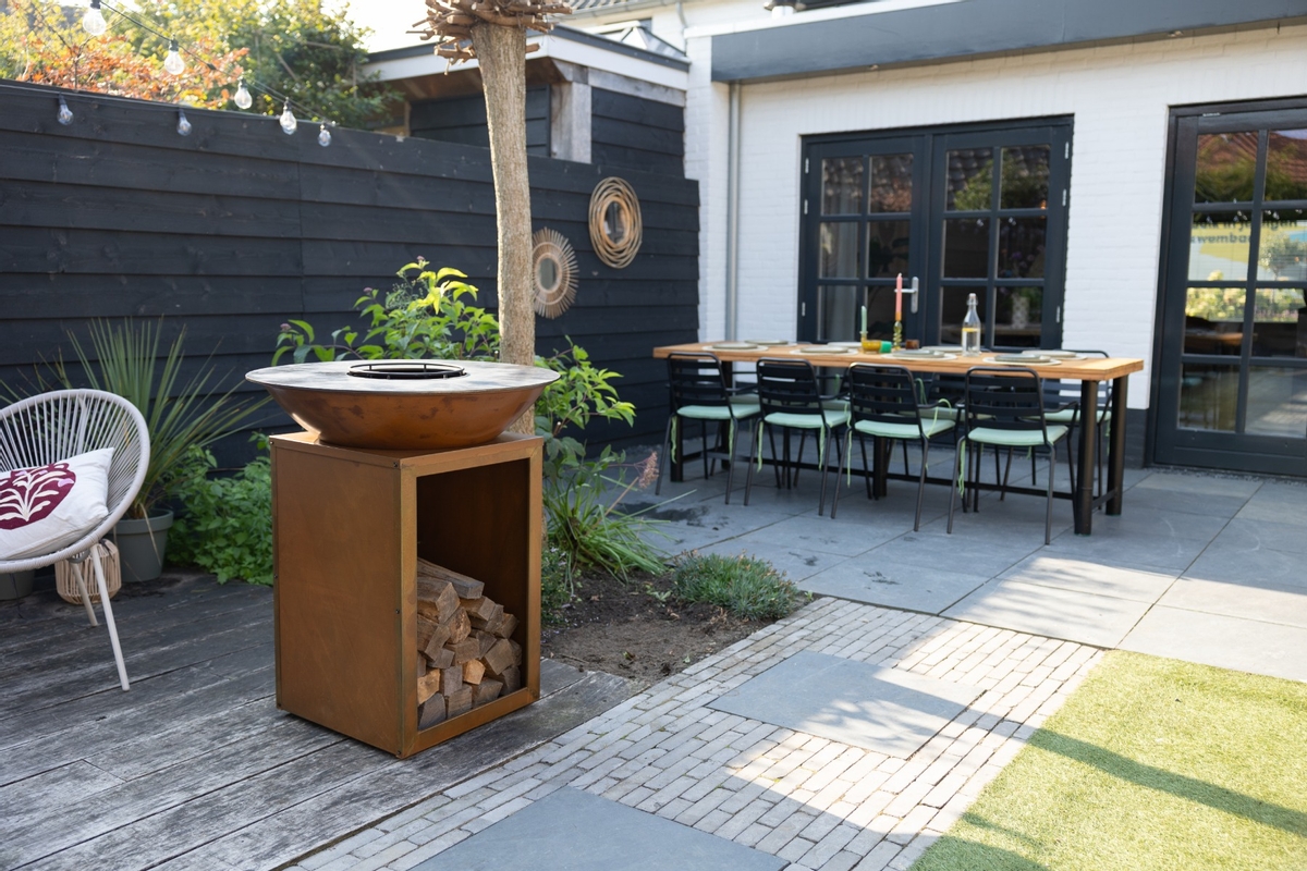 BASTE Stand 80 vuurschaal bbq - Cortenstaal