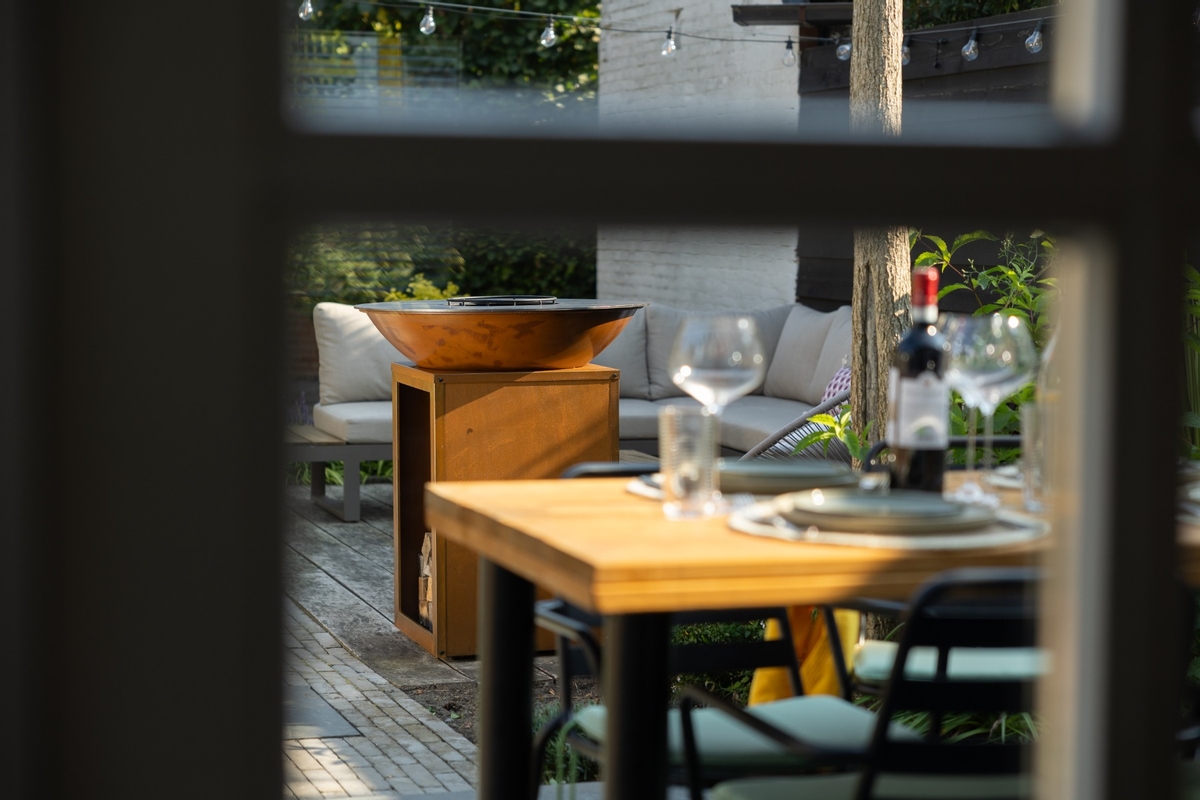 BASTE Stand 80 vuurschaal bbq - Cortenstaal