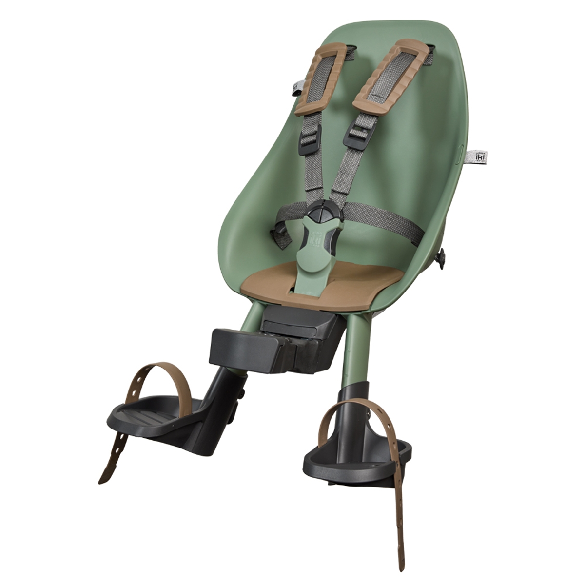 Urban Iki fietsstoeltje voor - Groen/bruin