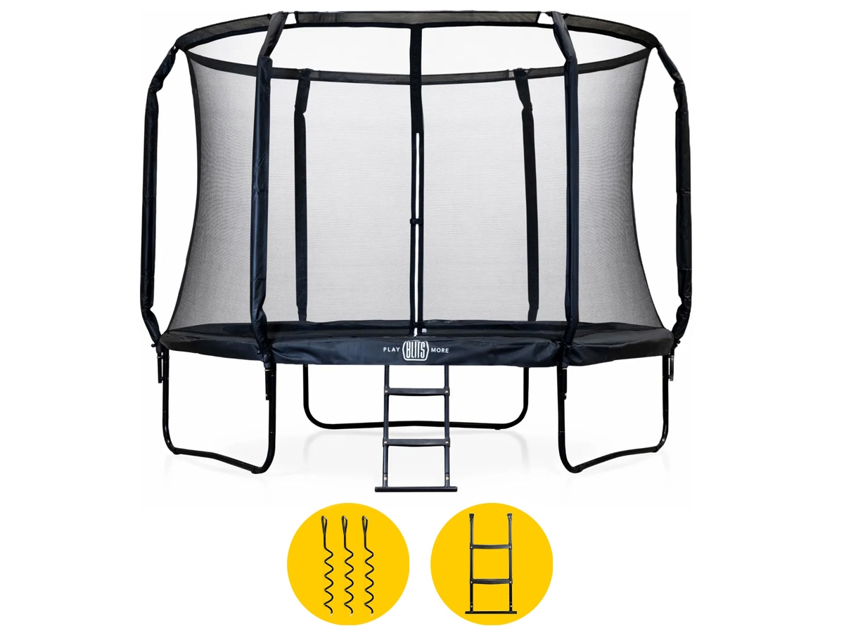BLITS Urban trampoline - Ø 244 cm - Zwart
