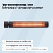 Luminous Golden Wall 2000 watt terrasverwarmer