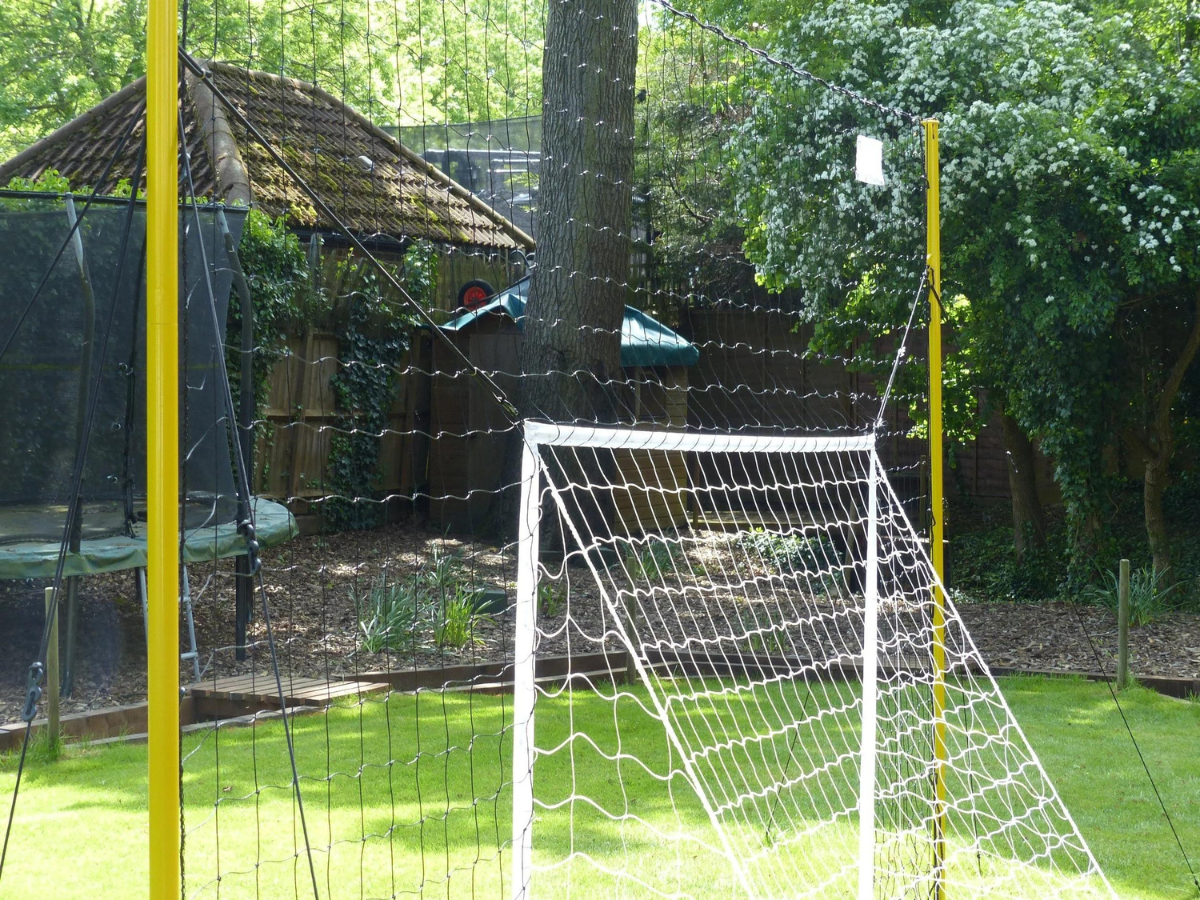 Open Goaaal Junior voetbaldoel, rebounder & backstop - 3 in 1 - 240 x 140 cm