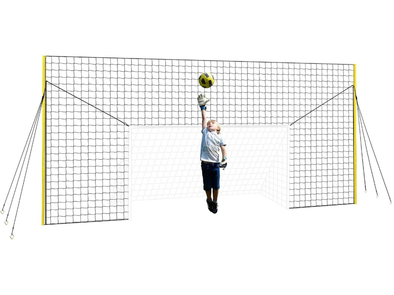 Open Goaaal Junior voetbaldoel, rebounder & backstop - 3 in 1 - 240 x 140 cm