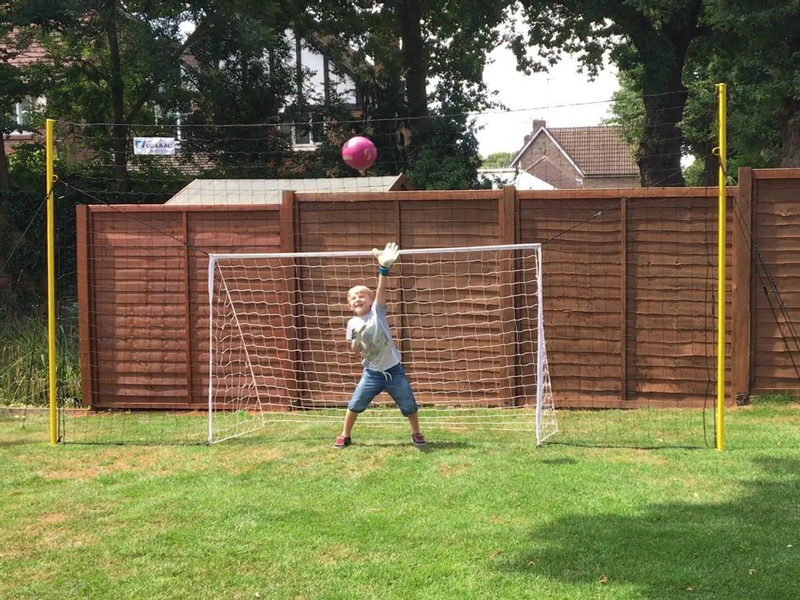 Open Goaaal Junior voetbaldoel, rebounder & backstop - 3 in 1 - 240 x 140 cm