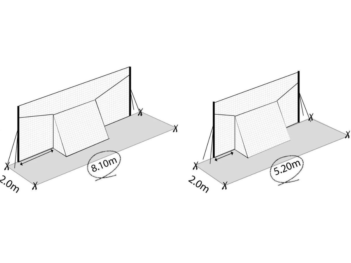 Open Goaaal Standard voetbaldoel, rebounder & backstop - 3 in 1 - 270 x 160 cm