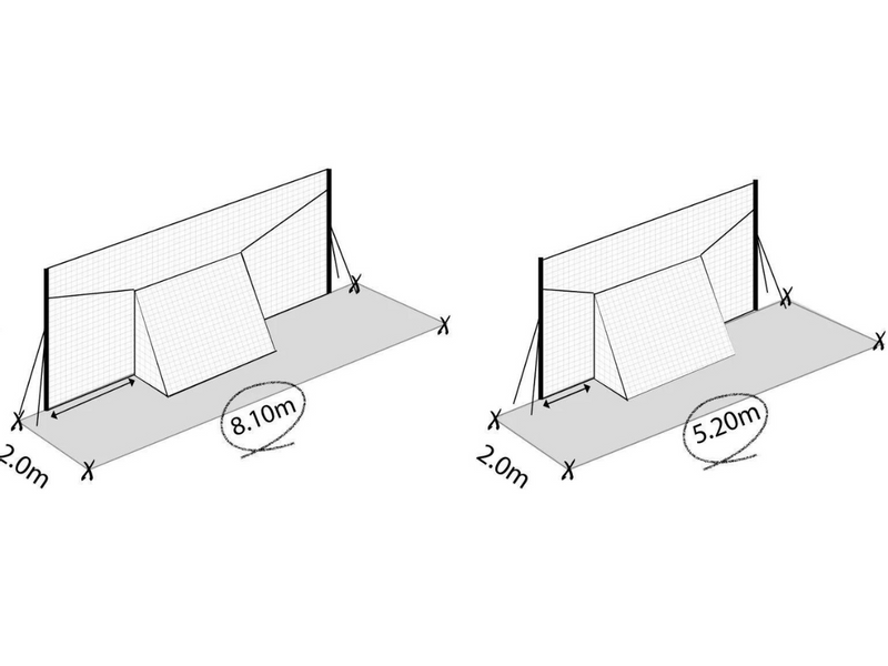 Open Goaaal Standard voetbaldoel, rebounder & backstop - 3 in 1 - 270 x 160 cm