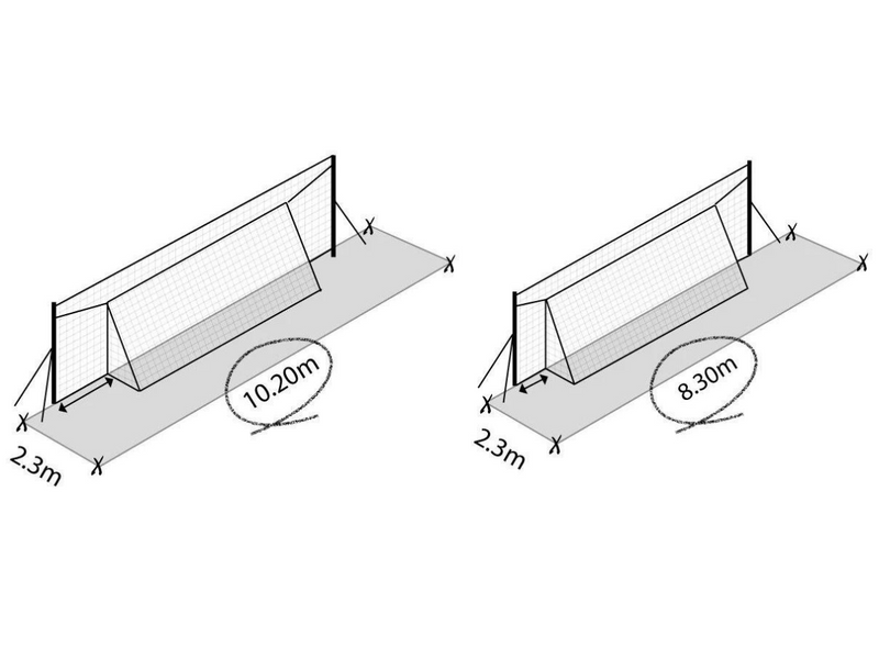 Open Goaaal Large voetbaldoel, rebounder & backstop - 3 in 1 - 490 x 210 cm