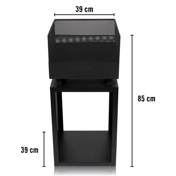 Vuurkorf staal - 39 x 85 cm