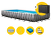 Intex Ultra XTR Frame zwembad - 975 x 488 x 132 cm - met warmtepomp, zandfilterpomp en accessoires