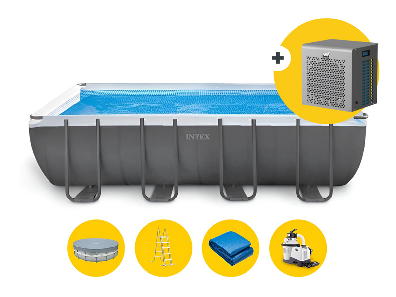 Intex Ultra XTR Frame zwembad - 549 x 274 x 132 cm - met warmtepomp, zandfilterpomp en accessoires