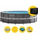 Intex Ultra XTR Frame Pool - 549 x 132 cm - mit Wärmepumpe, Sandfilterpumpe und Zubehör