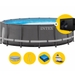 Intex Ultra XTR Frame Pool - 488 x 122 cm - mit Wärmepumpe, Sandfilterpumpe und Zubehör