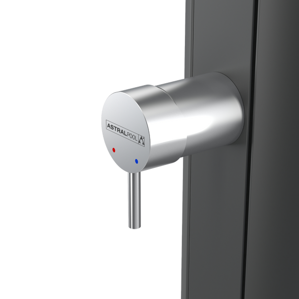 Astral Rainbow buitendouche solar - Antraciet