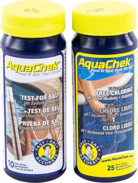 AquaChek teststrips + teststrips voor zoutwaterzwembaden