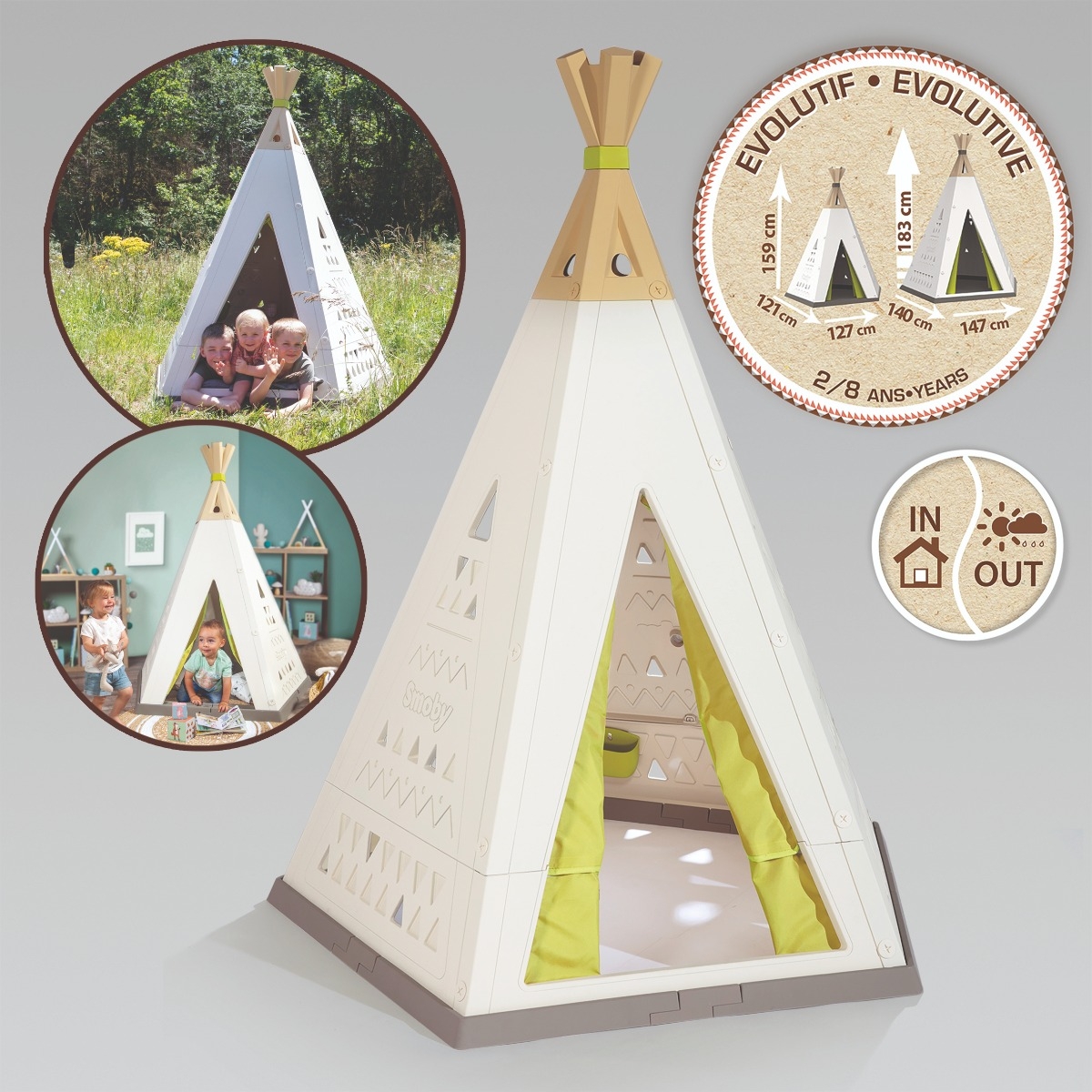 Smoby Tipi speeltent en speelhuis