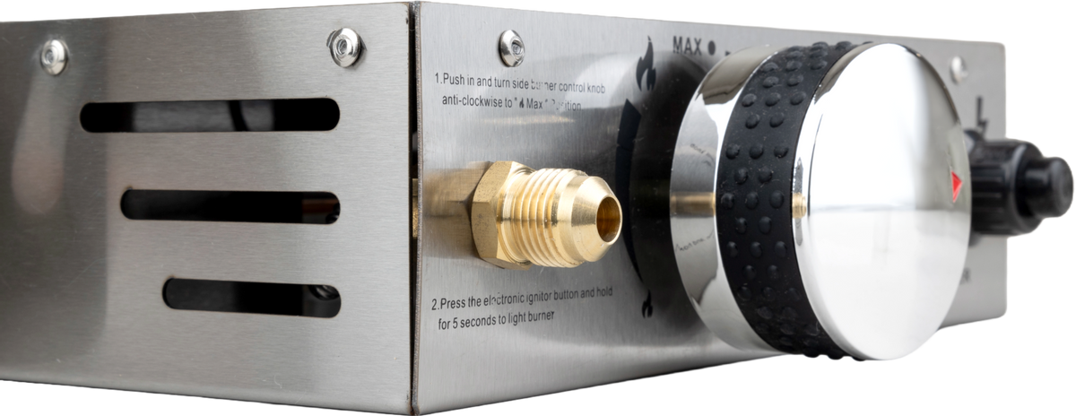 BASTE Hybride pizza oven buiten gas/pellets/houtskool/hout - RVS.