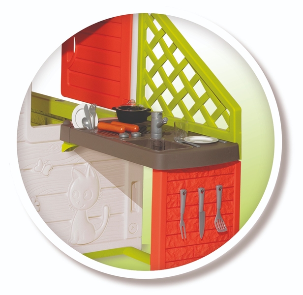Smoby neo friends house + keuken speelhuis