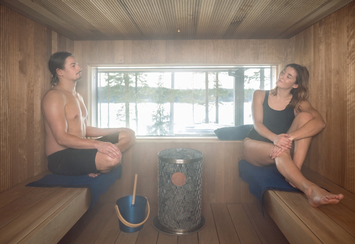 Rento Kenno saunakussen - Donkerblauw