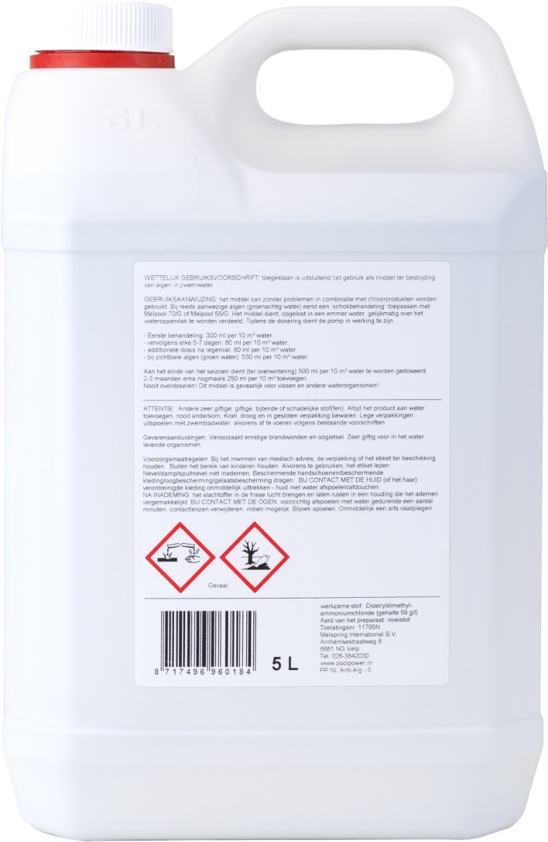 Pool Power anti alg - 5 liter
