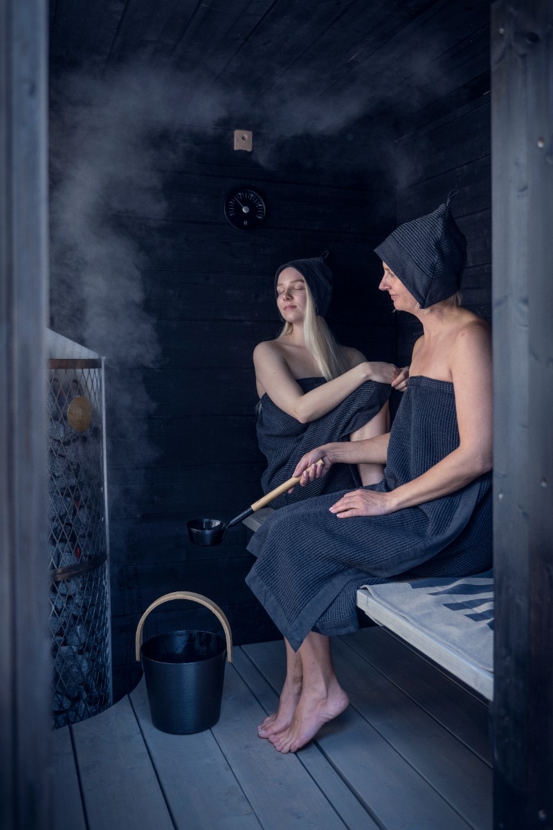 Rento aluminium thermometer rond - Zwart