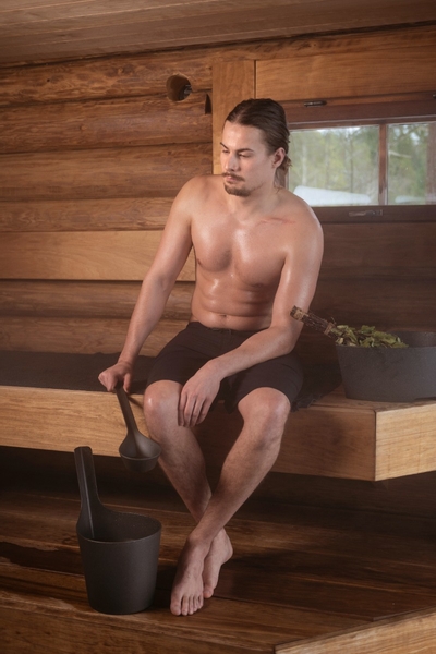 Rento Pisara sauna-emmer - Zwart