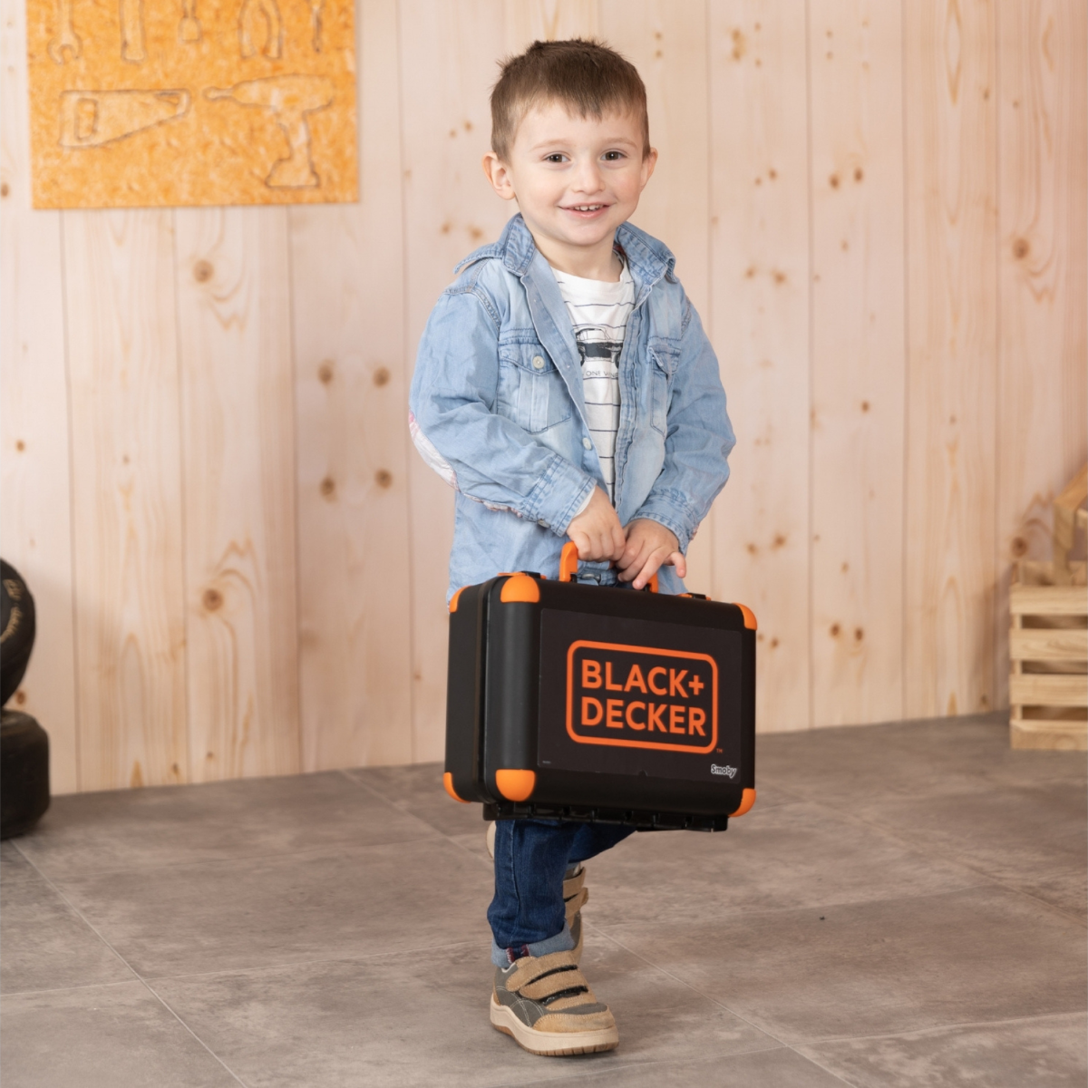 Smoby Black + Decker Bricolo Box speelgoed gereedschapskoffer