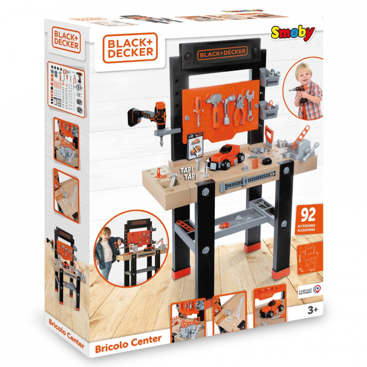 Smoby Black + Decker Bricolo Center speelgoed werkbank