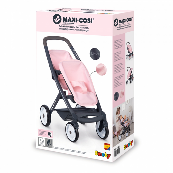 Smoby Maxi Cosi tweeling poppenwagen