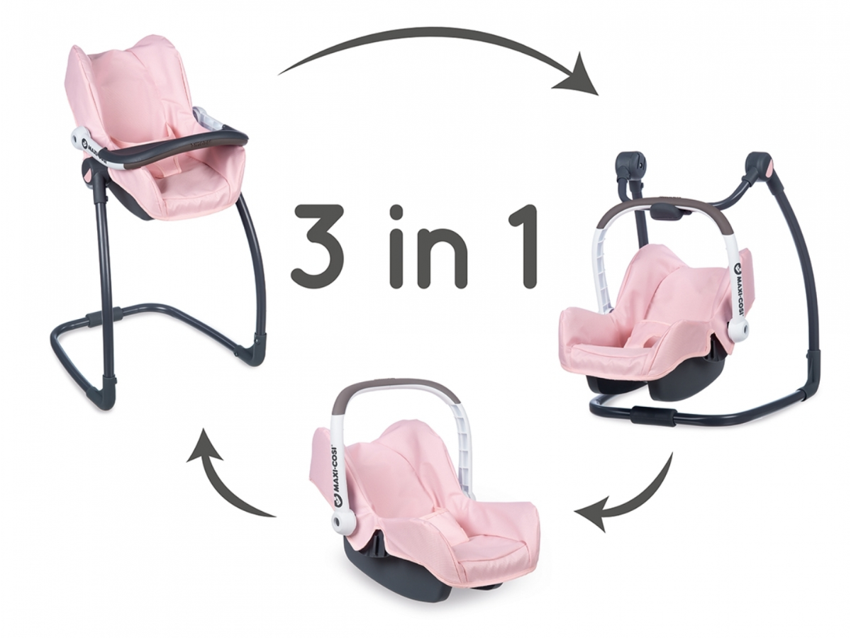 Smoby Maxi Cosi poppenstoel 3-in-1 - Roze
