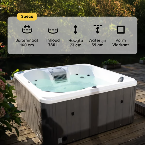 W'eau Skye spa met warmtepomp - 4 persoons
