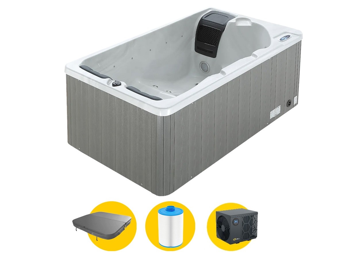 W'eau Hudson spa met warmtepomp - 3 persoons