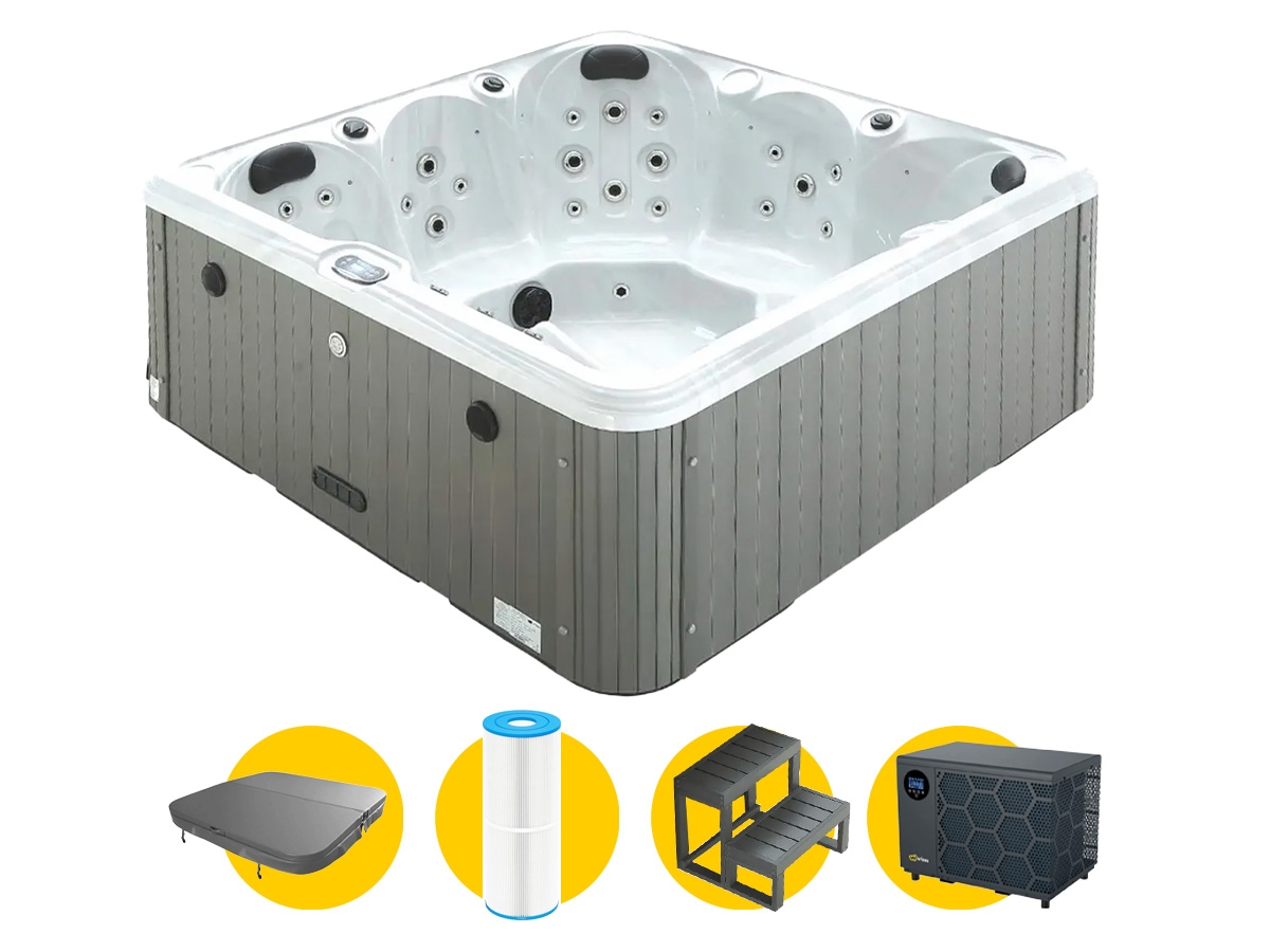W’eau Delta spa met warmtepomp - 5 persoons
