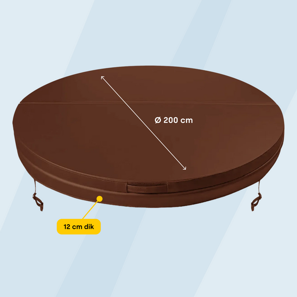 W'eau spa cover ø200 cm - Bruin