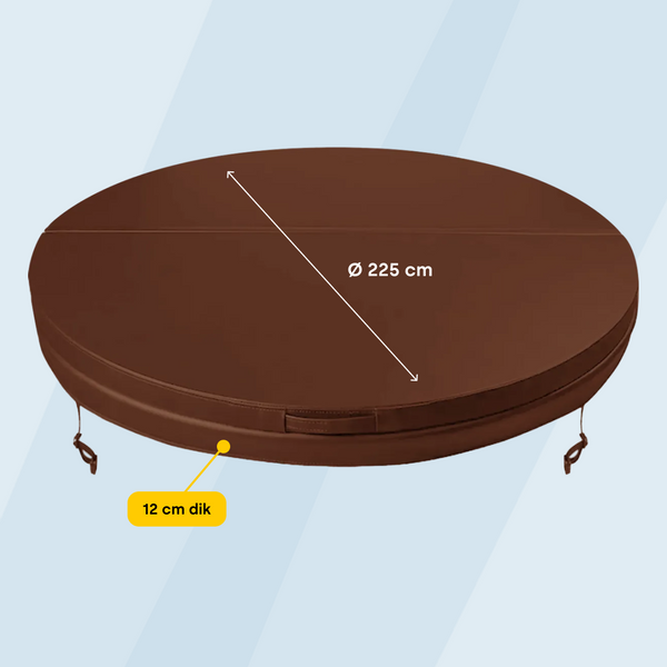 W'eau spa cover ø225 cm - Bruin