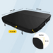 W'eau spa cover 215 x 215 cm - Zwart - Radius 18 cm