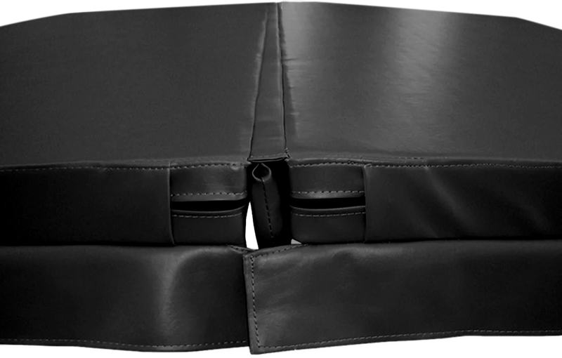 W'eau spa cover 240 x 240 cm - Zwart - Radius 18 cm