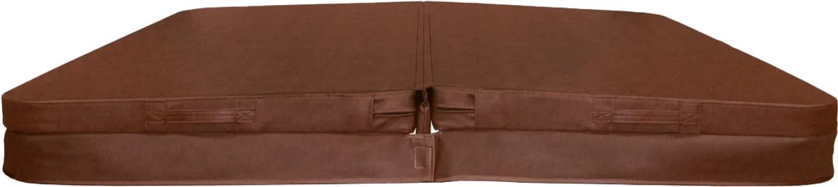 W'eau spa cover 220 x 220 cm - Bruin - Radius 18 cm