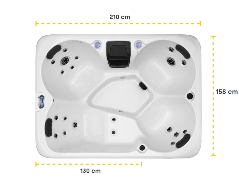 W'eau Como spa - 4 persoons