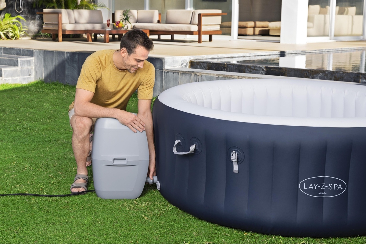 Lay-Z Spa Miami EnergySense Airjet opblaasbare spa - 4 persoons