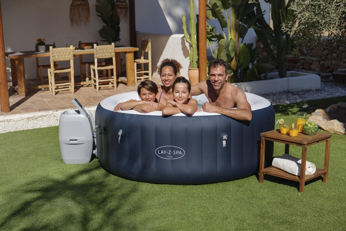 Lay-Z Spa Miami EnergySense Airjet opblaasbare spa - 4 persoons