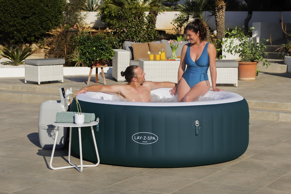 Lay-Z Spa Miami EnergySense Airjet opblaasbare spa - 6 persoons