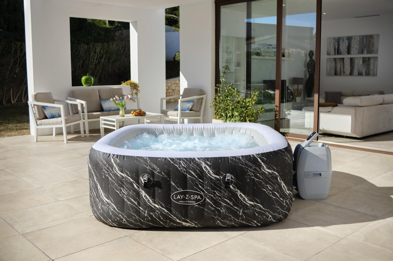 Lay-Z Spa Hollywood Airjet opblaasbare spa - Vierkant - 6 persoons