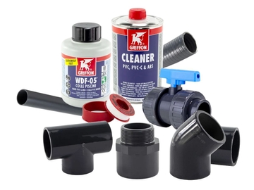 PVC pakket 63 mm voor baden < 25 m2