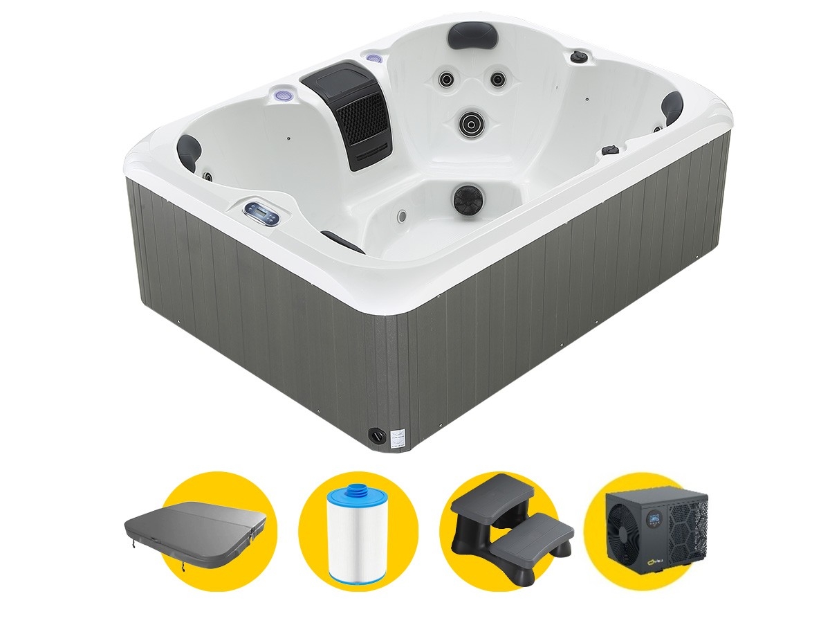 W'eau Como spa met warmtepomp - 4 persoons
